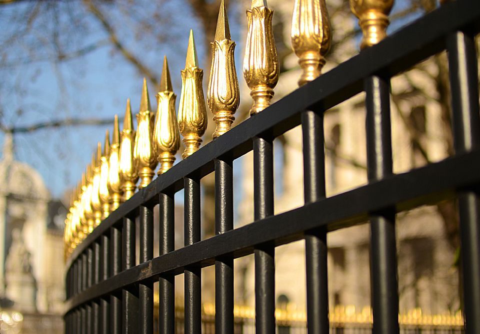Black and Gold Color Fence