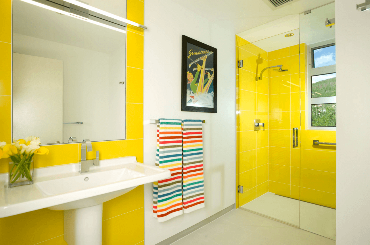 Bright Yellow Bathroom