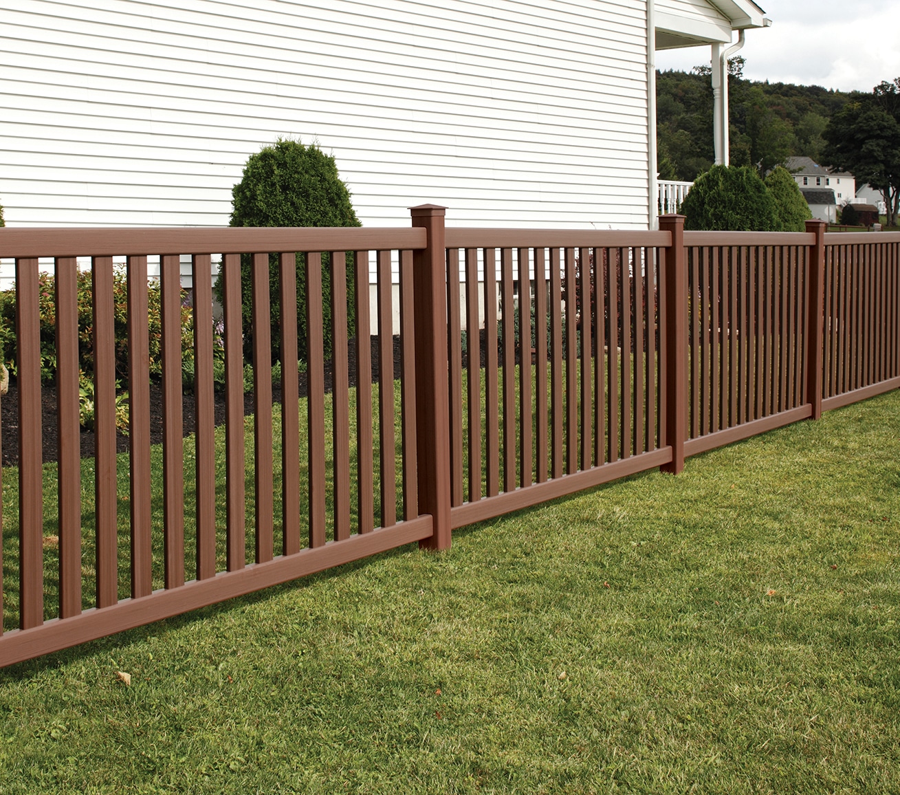 Brown Fence of Natural Material