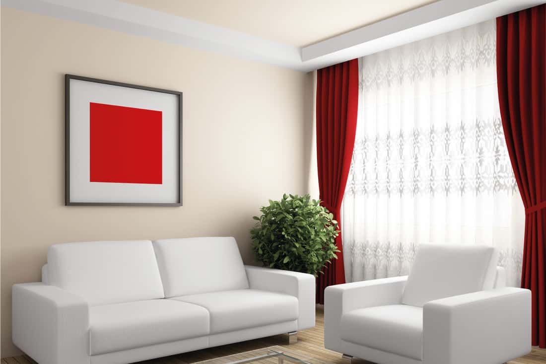 Elegant Red Curtain