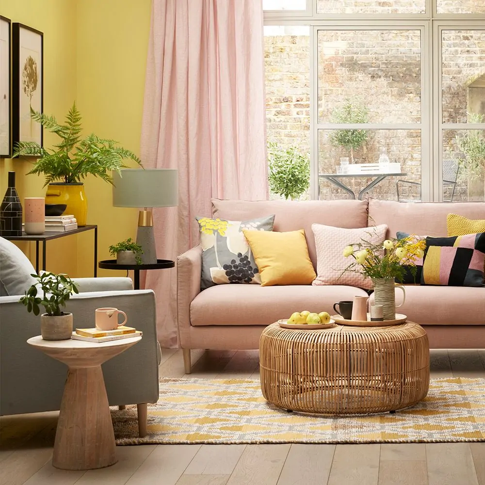 Soft Pink and Yellow