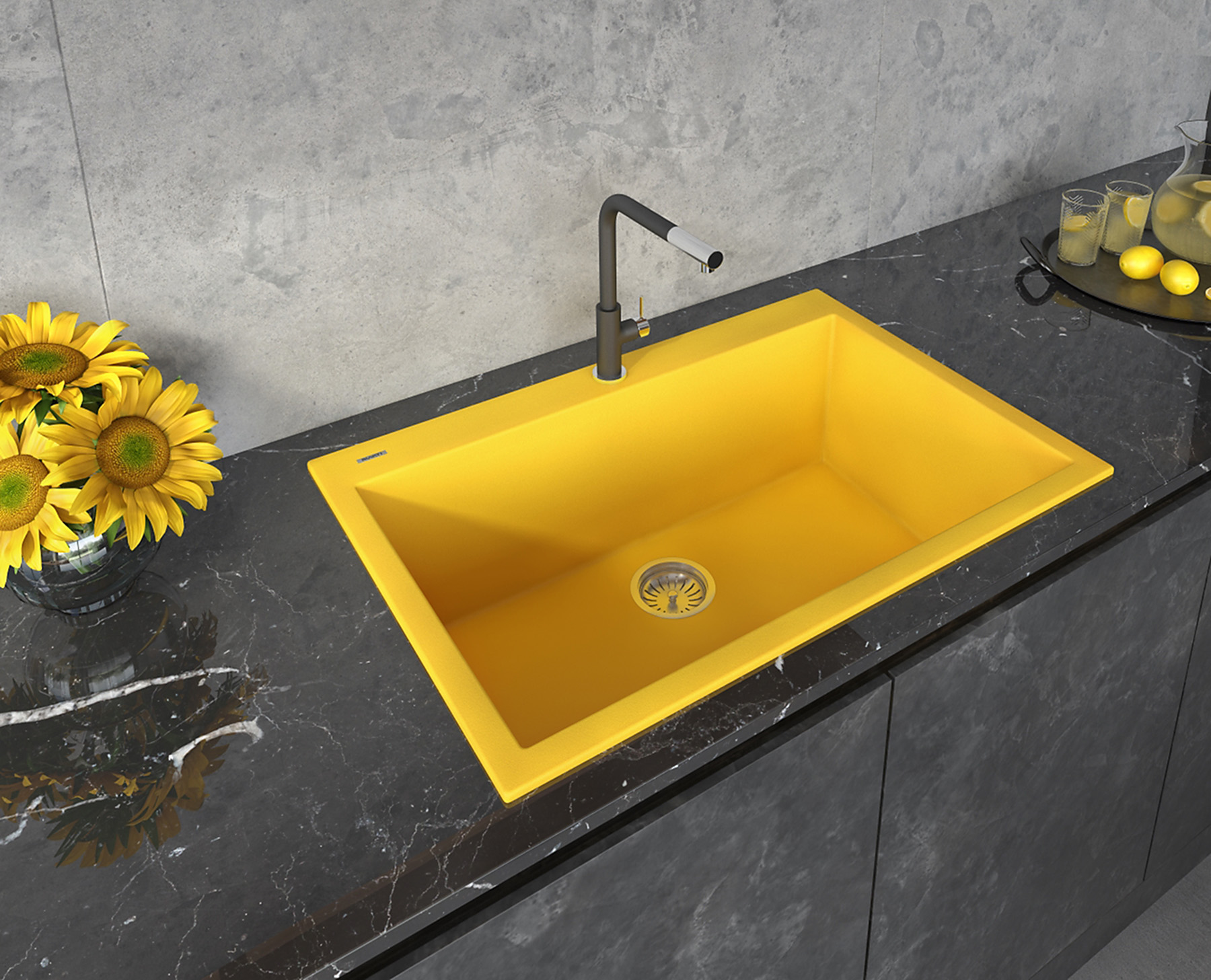 Yellow Color for Aesthetic Sink
