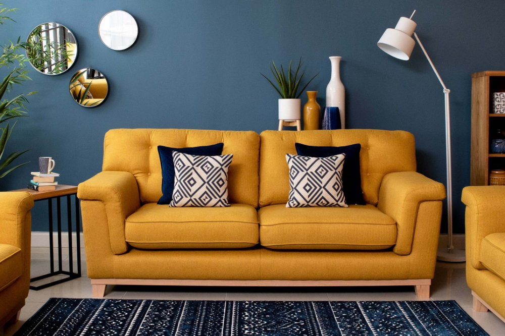 Yellow Color for Living Room Sofa