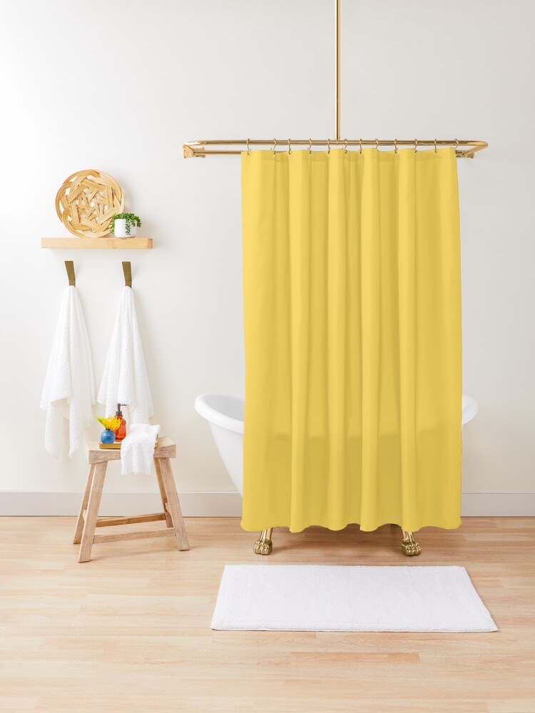 Yellow Color for Shower Curtain