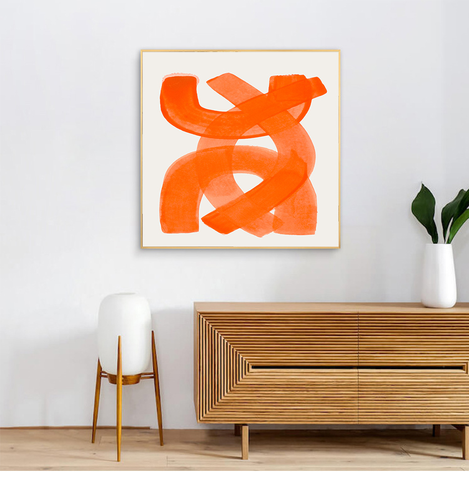 Aesthetic Orange Wall Art