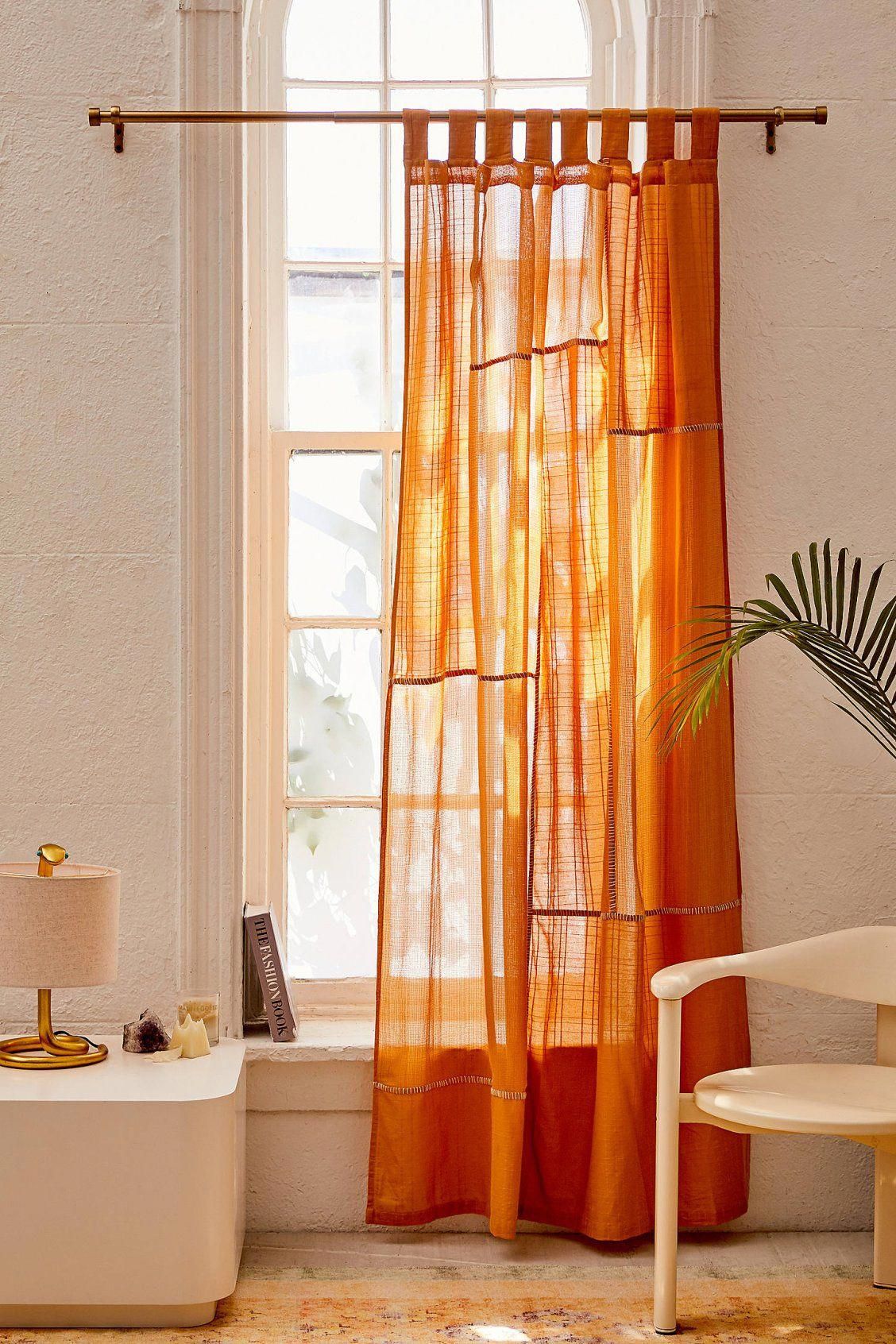 Delightful Orange Curtain