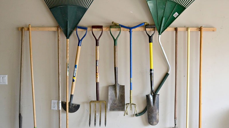 Hang Your Garden Tools Neatly