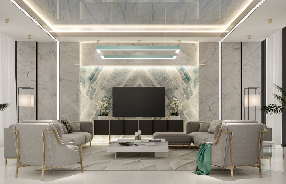 Marble Modern Living Room