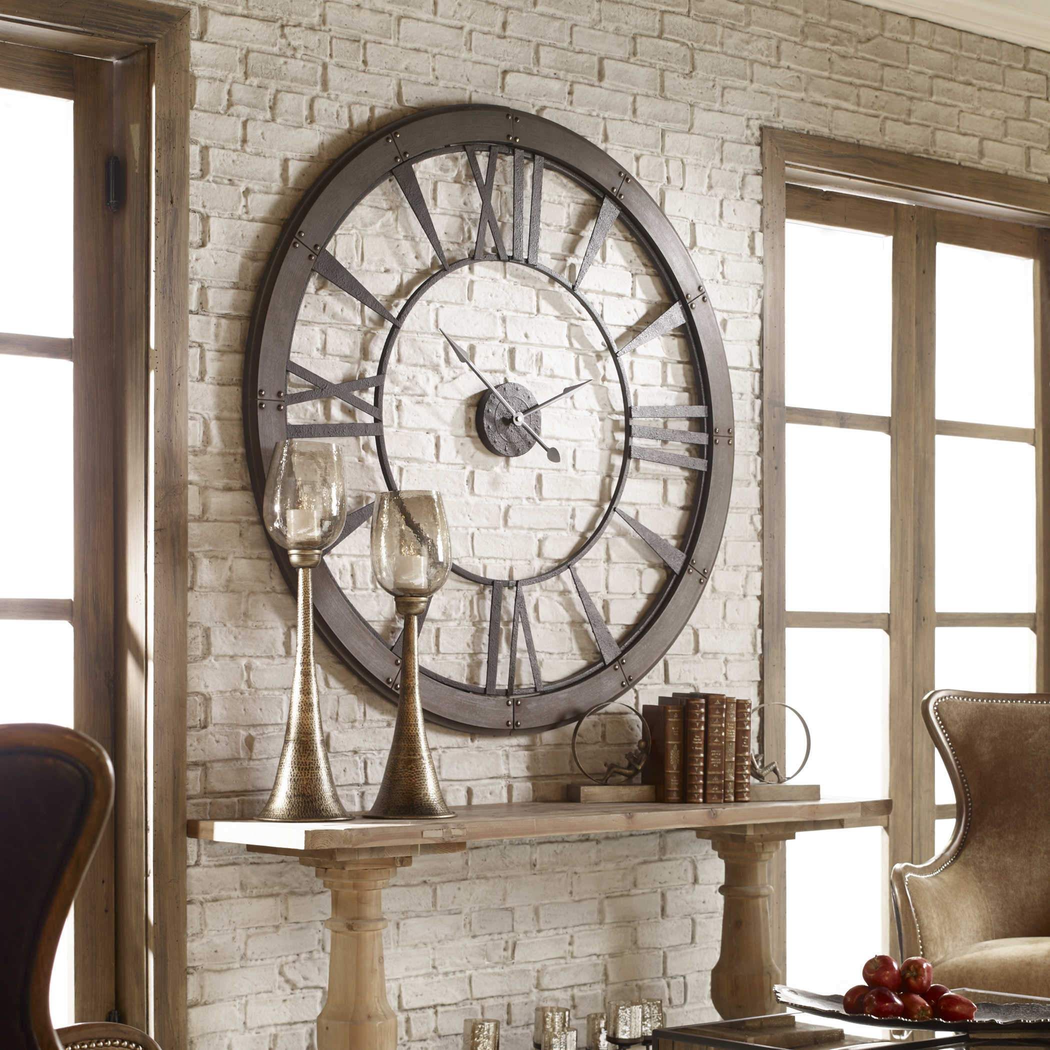 Unique Rustic Wall Clock