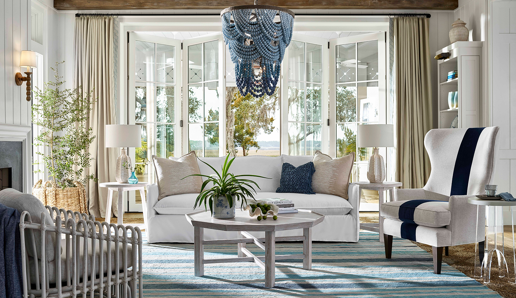 Amazing Coastal Accent with Chandeliers