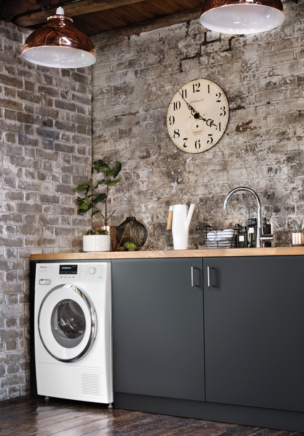 Industrial Style Laundry Room