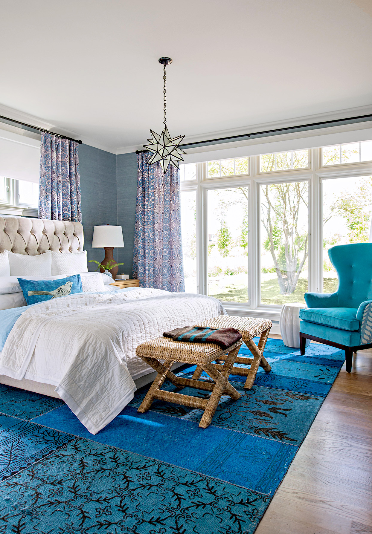 Light Blue Color for Bedroom Floor