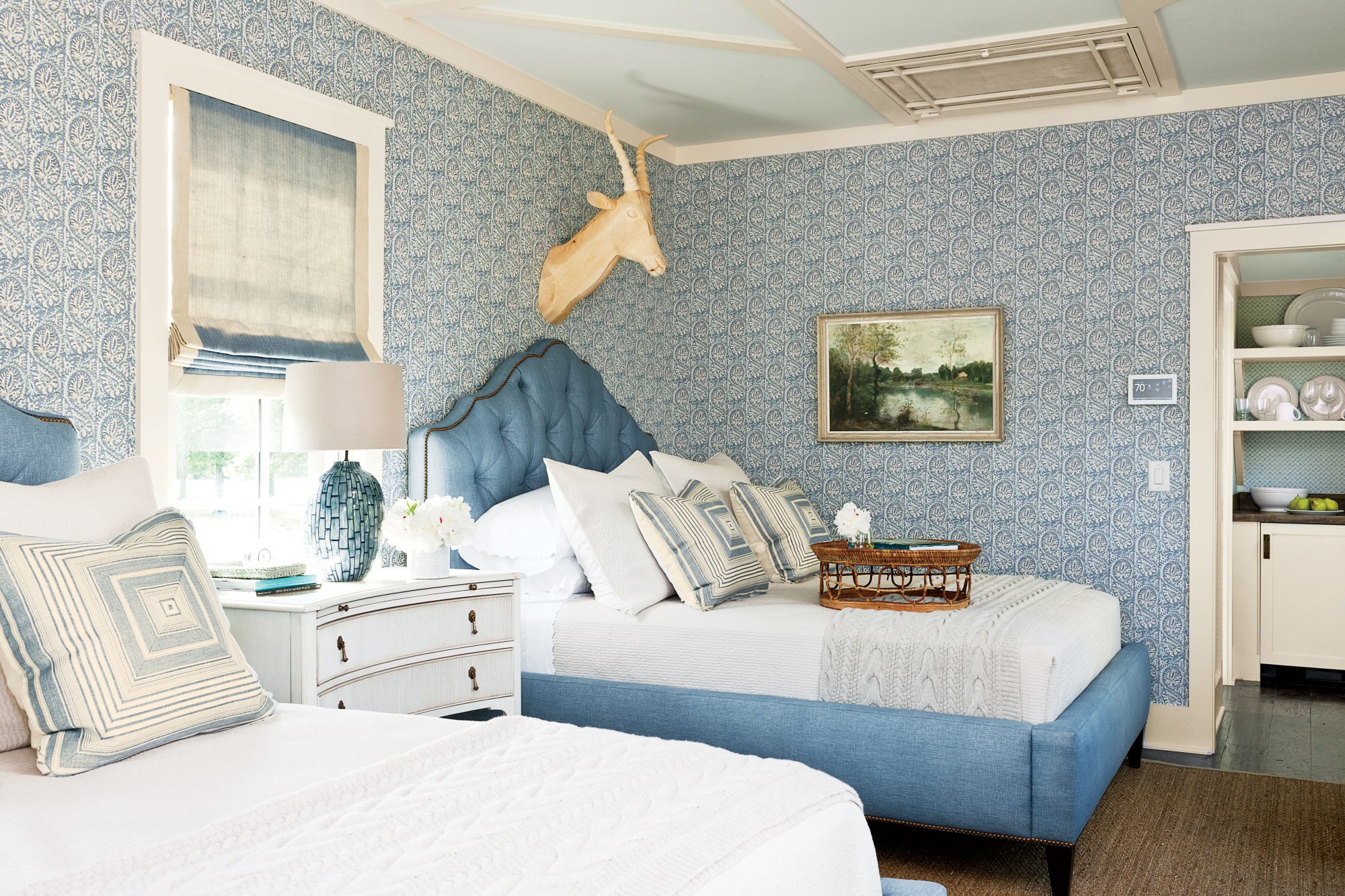 Neutral Style Light Blue Bedroom
