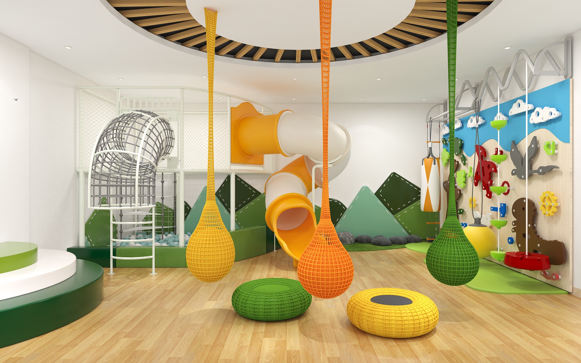 Play Area with Indoor Slide