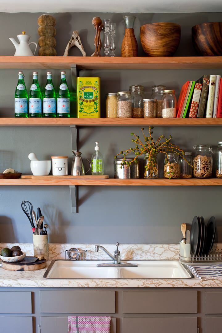 Create an Open Shelf In Your Kitchen