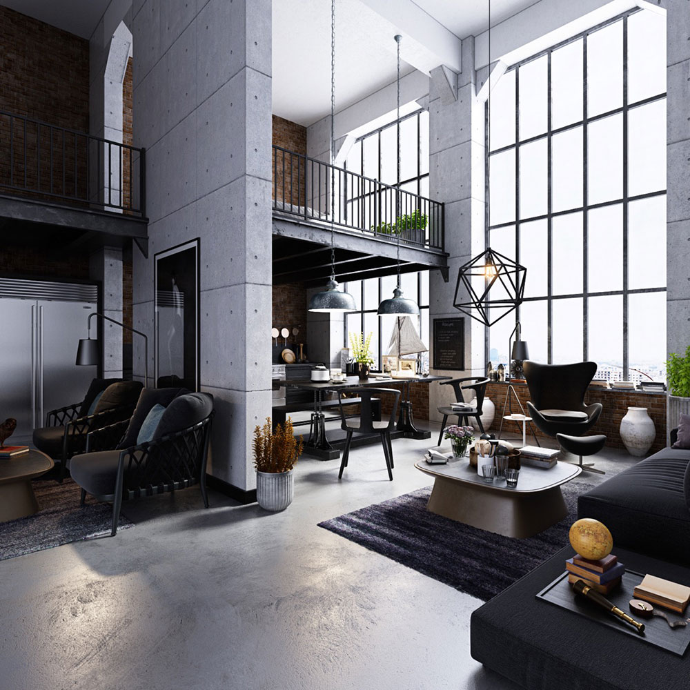 Iron Accents to Create an Industrial Decoration
