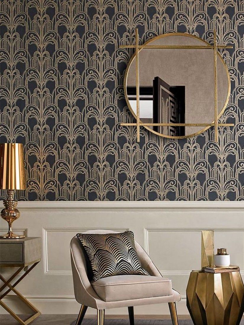 Use Art Deco Wallpaper Pattern