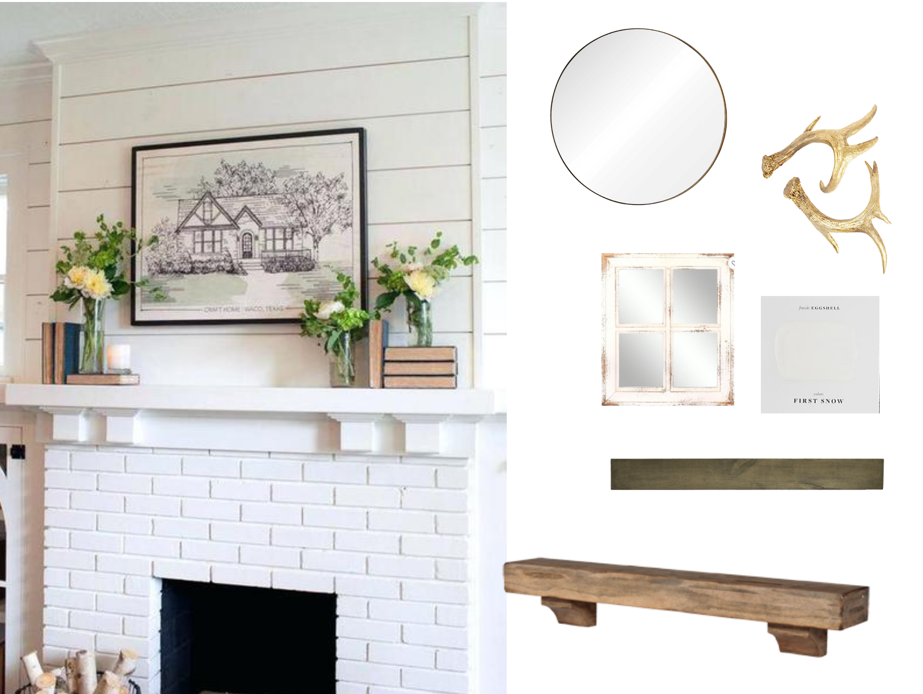 Create a Bookcase above the Fireplace
