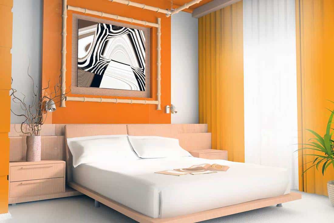 Create a Minimalist Orange Bedroom
