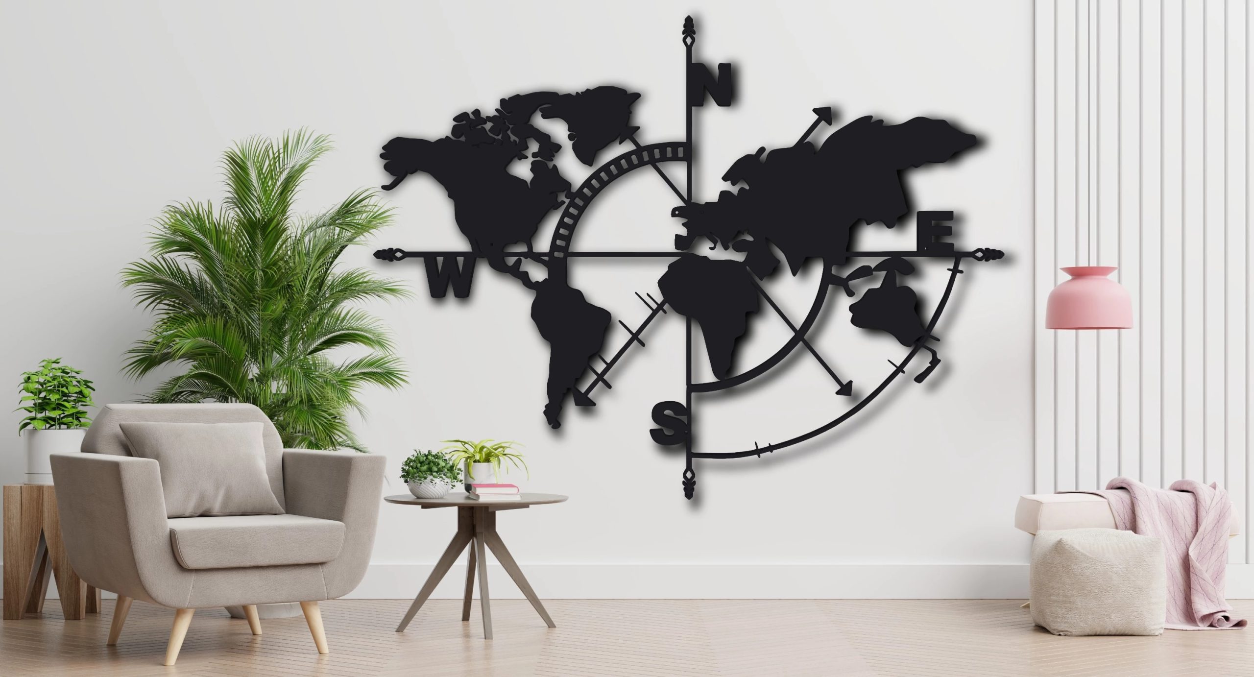 Map in Concept Wall Art