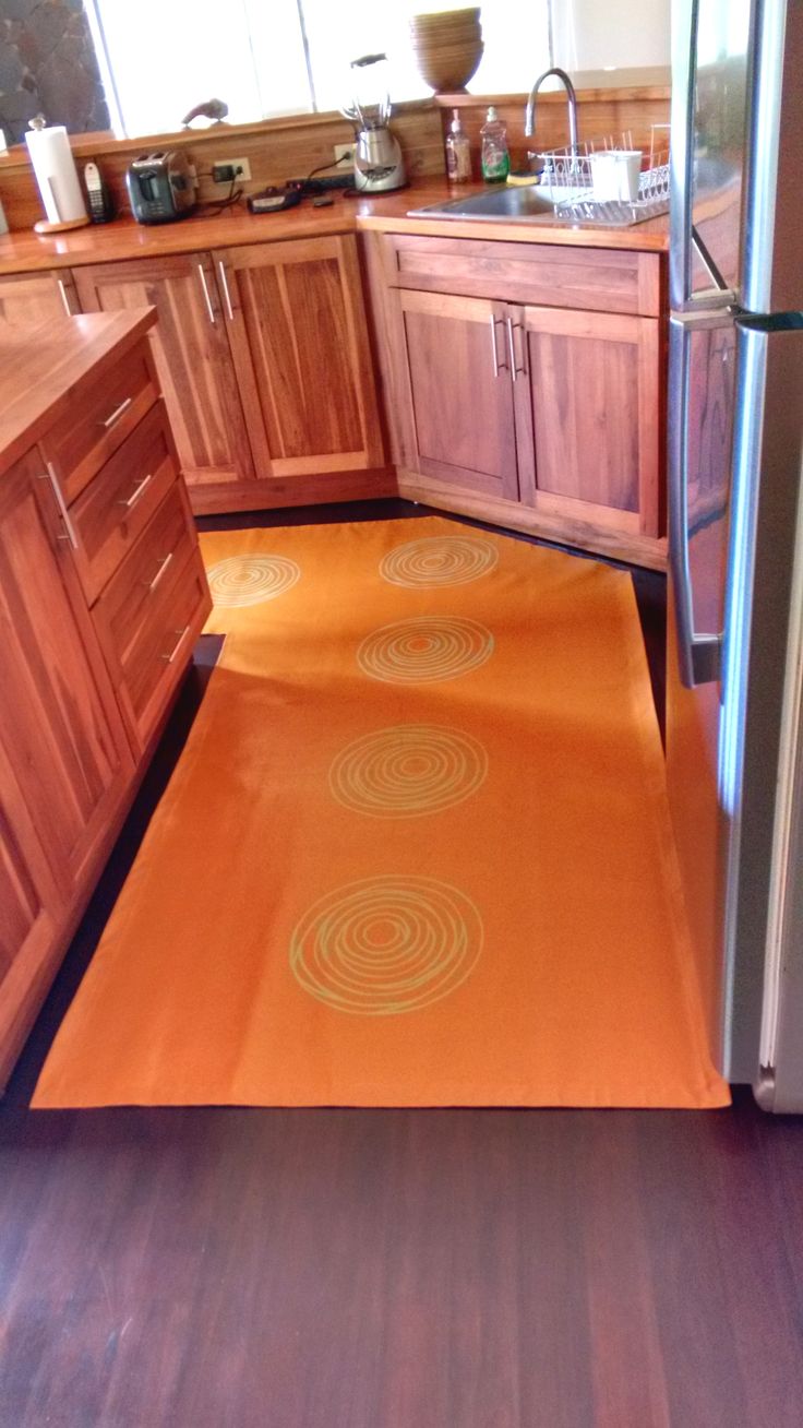 Orange for the Rug in Your Kitchen