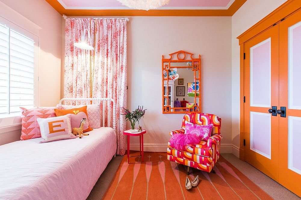 Orange with Pink Bedroom