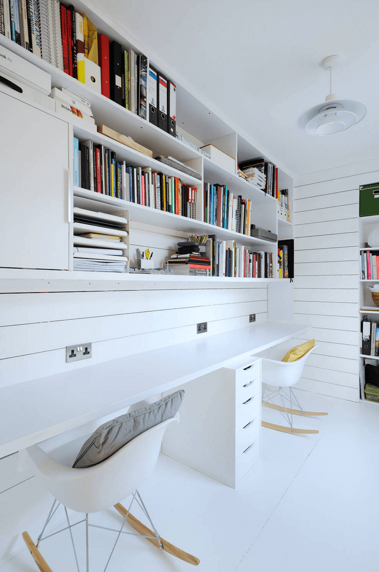 Attractive Open Shelving for Your Workspace
