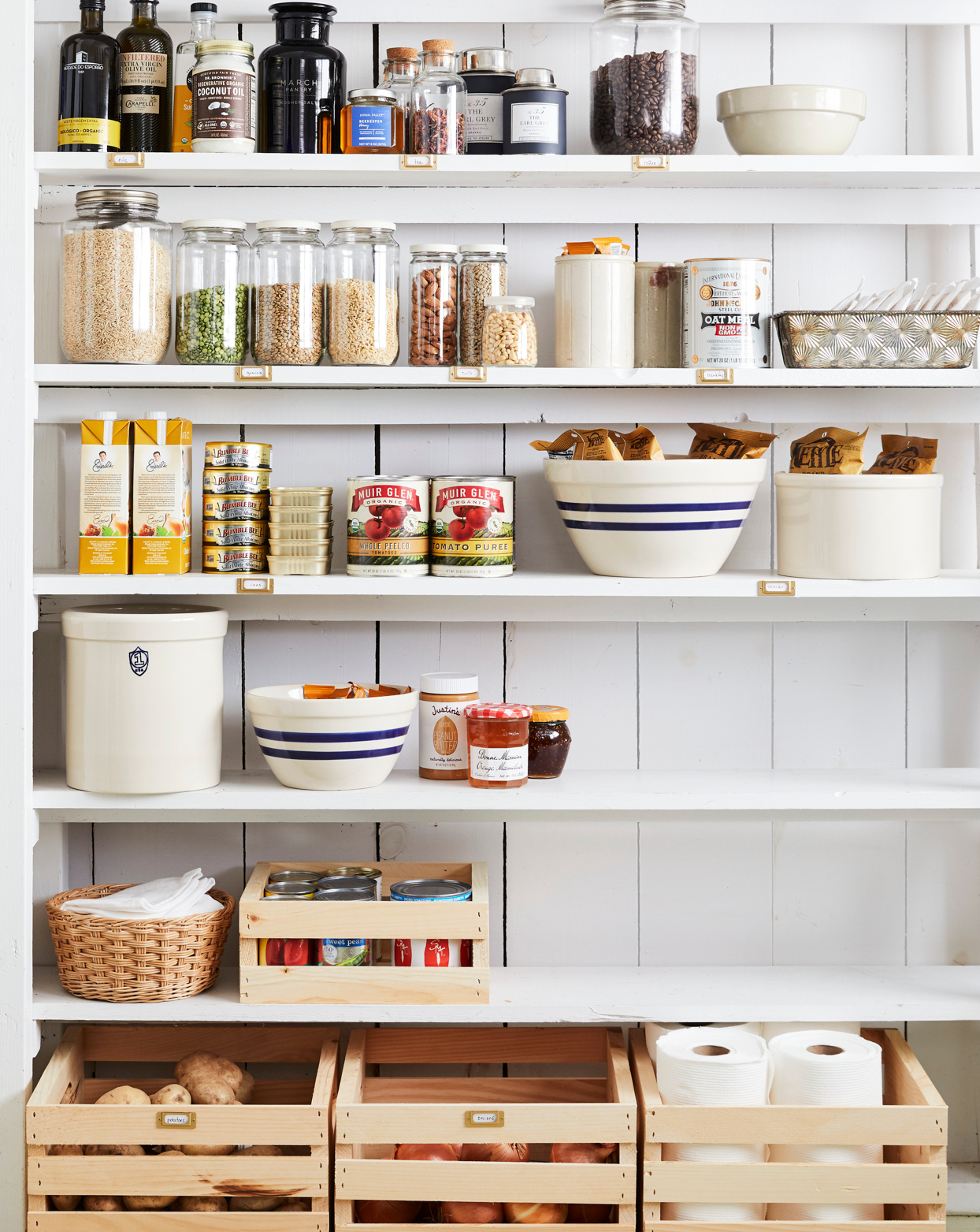 Create Efficient Storage in a White Kitchen Corner