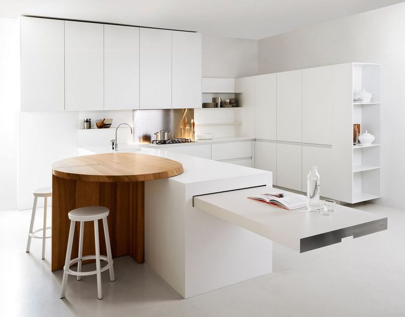 White Kitchen in Minimalist Style