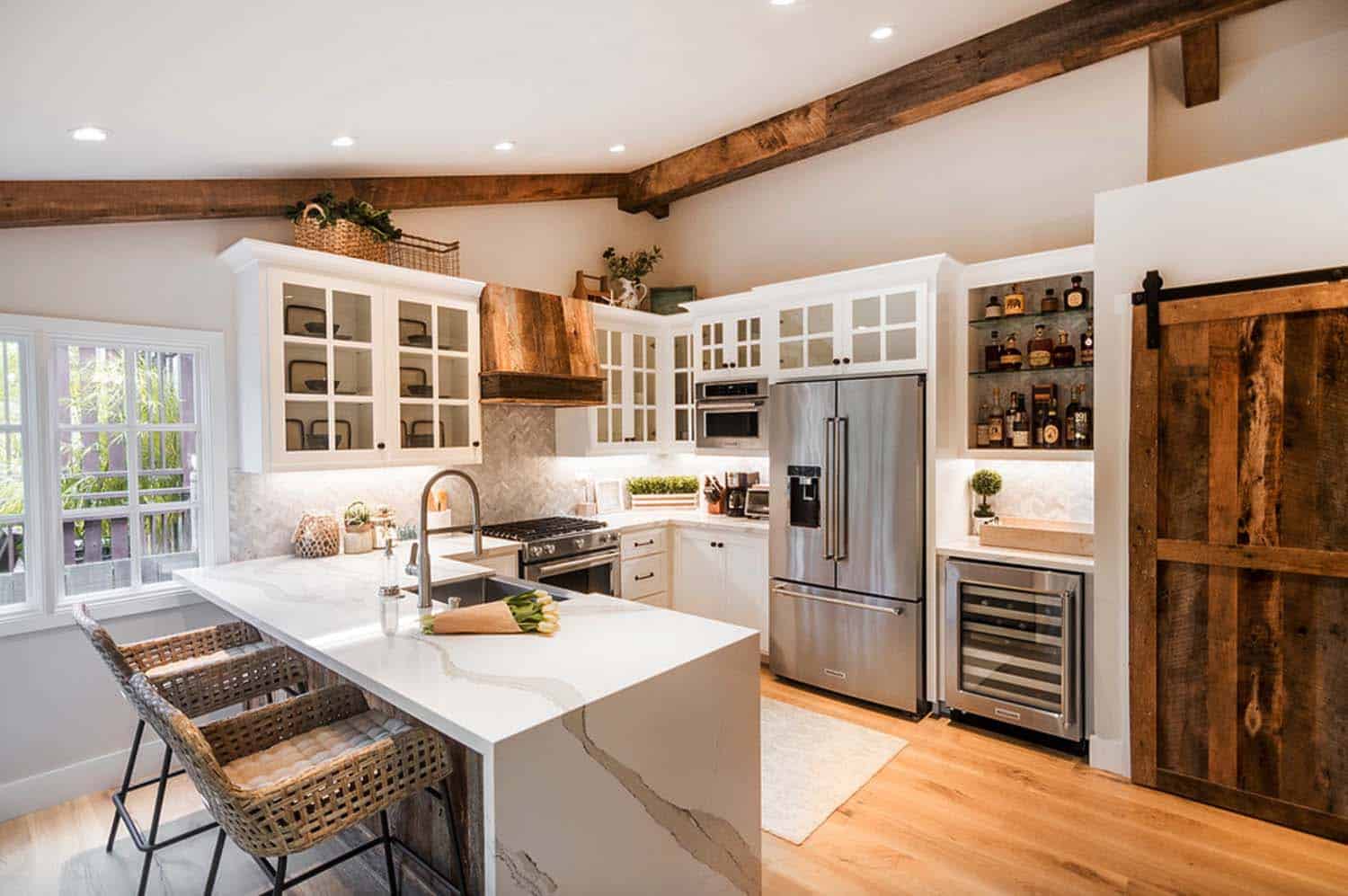 White Kitchen in Rustic Style