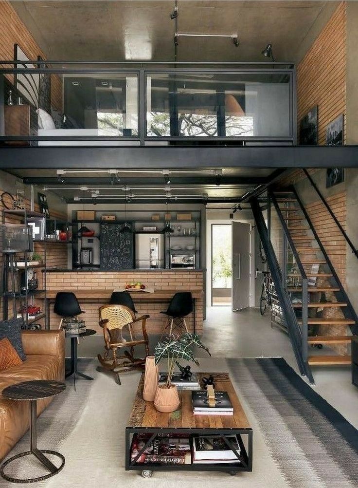Industrial Design for Loft Apartment