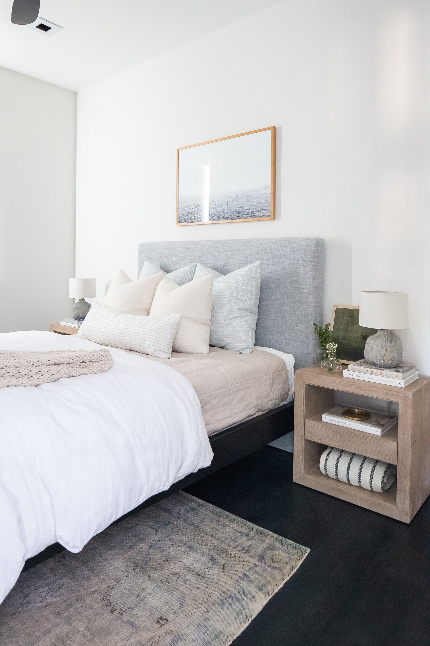 Coastal Bedroom Interior with Cottage Impression