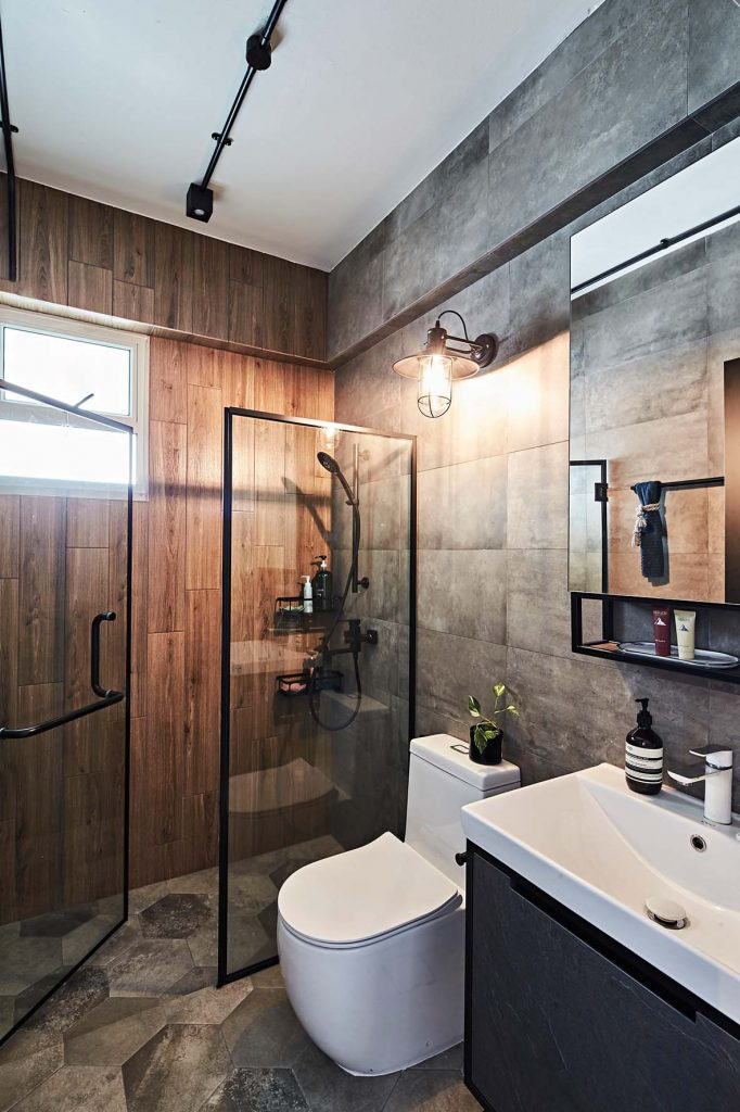 An Outdoor Nuance Bathroom for Industrial Apartment