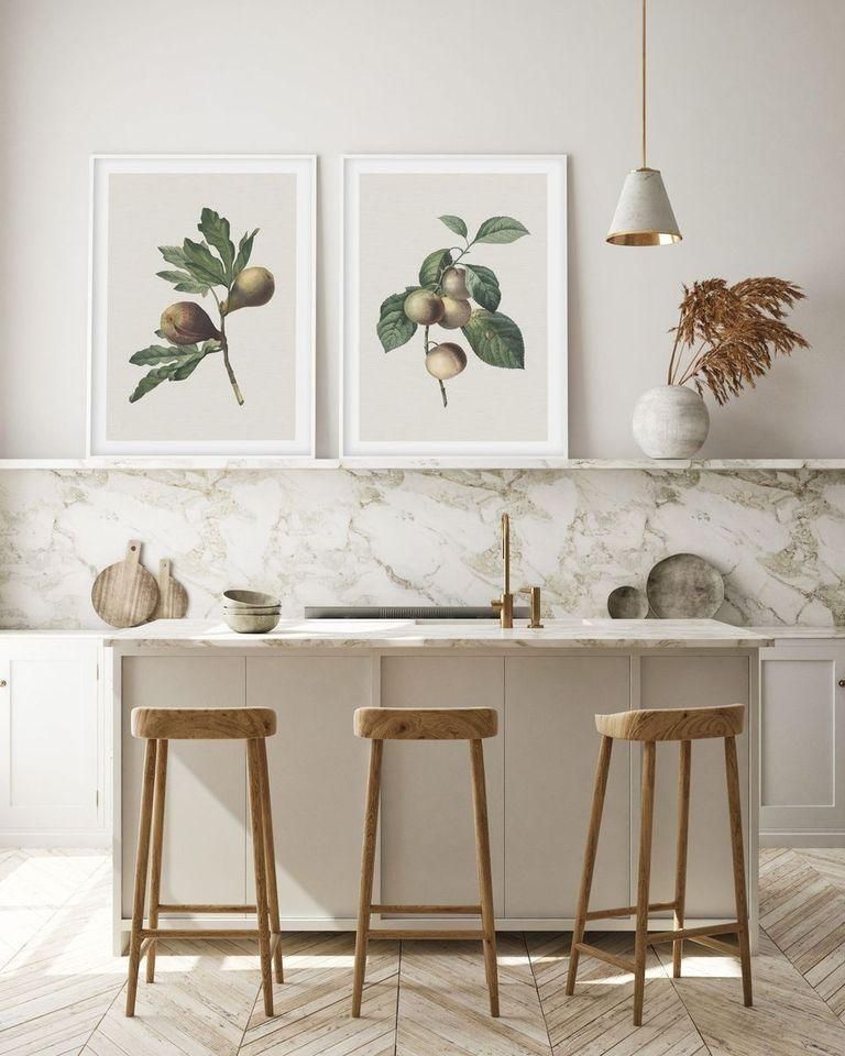 Unframed Art Print and The Real Plants to Refresh Your Dining Room Wall