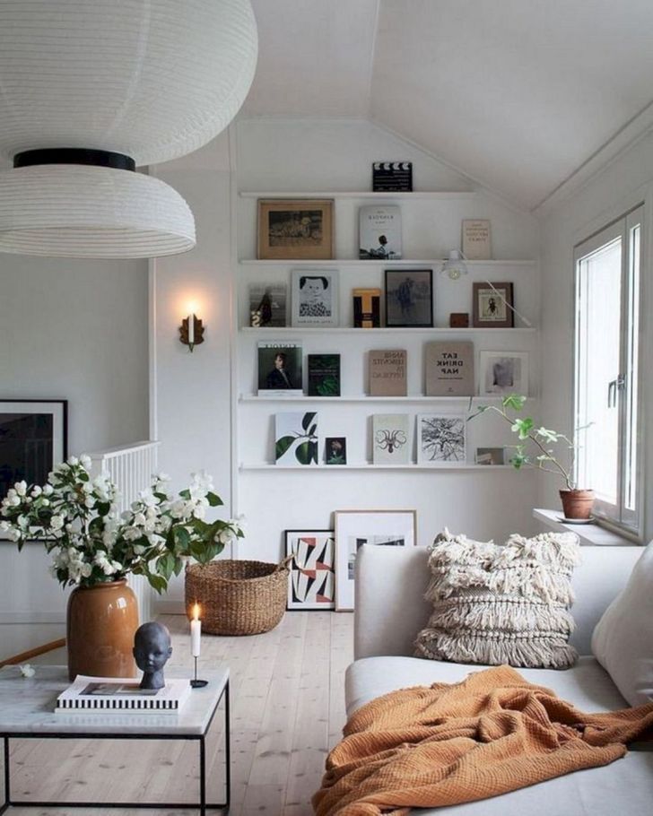 White Living Room with Natural Accents