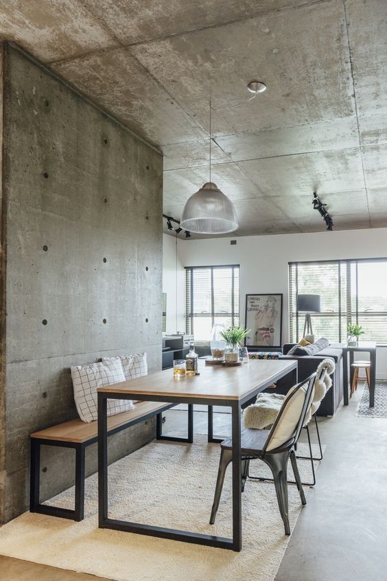 Bring The Outdoor Nuance with Concrete Wall