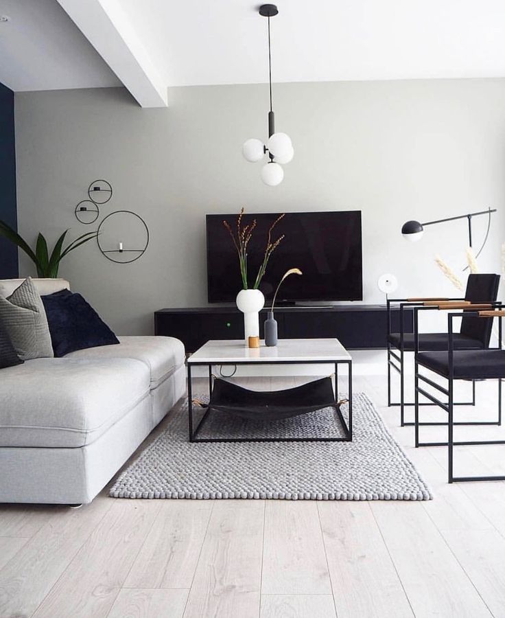 Beautiful Monochrome Living Room