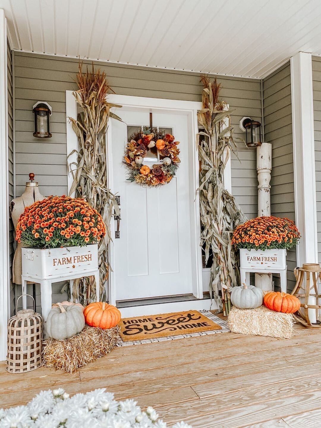 Fall Porch and Farmhouse Design