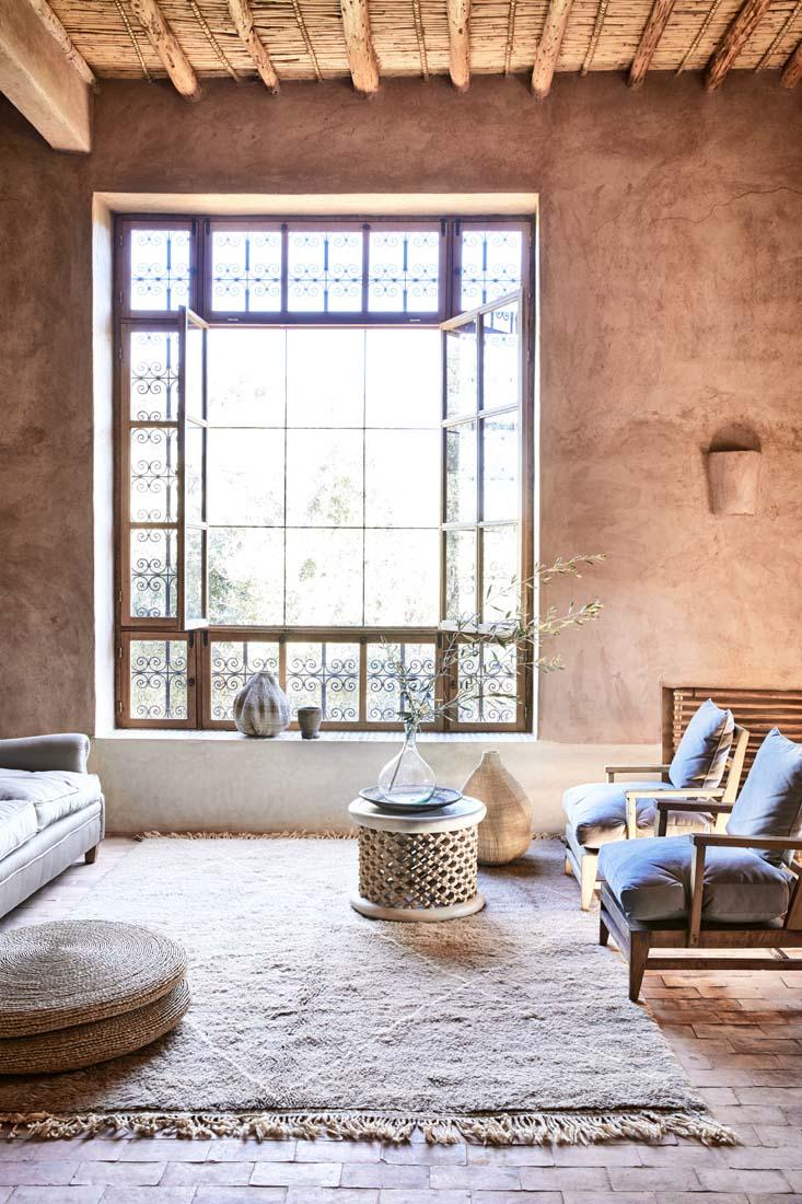 The Desert Design in Moroccan Living Room