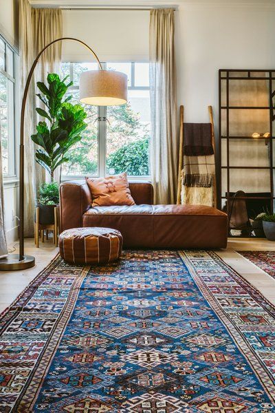 Moroccan Living Room Urban Oasis with Warm Accents