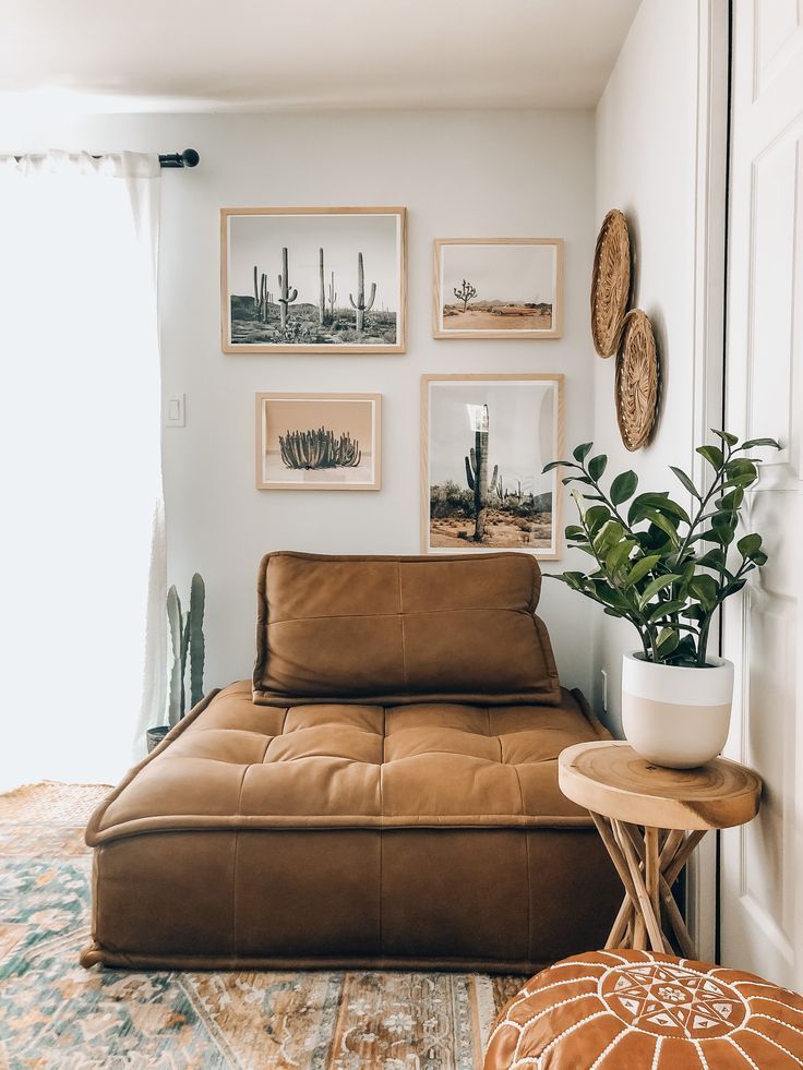 Lounge Chair with Leathered Upholstery