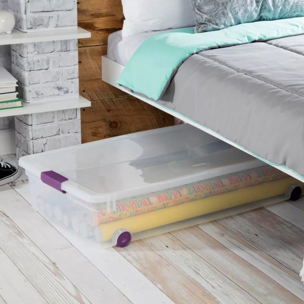 A Plastic Container for The Under Bed Storage