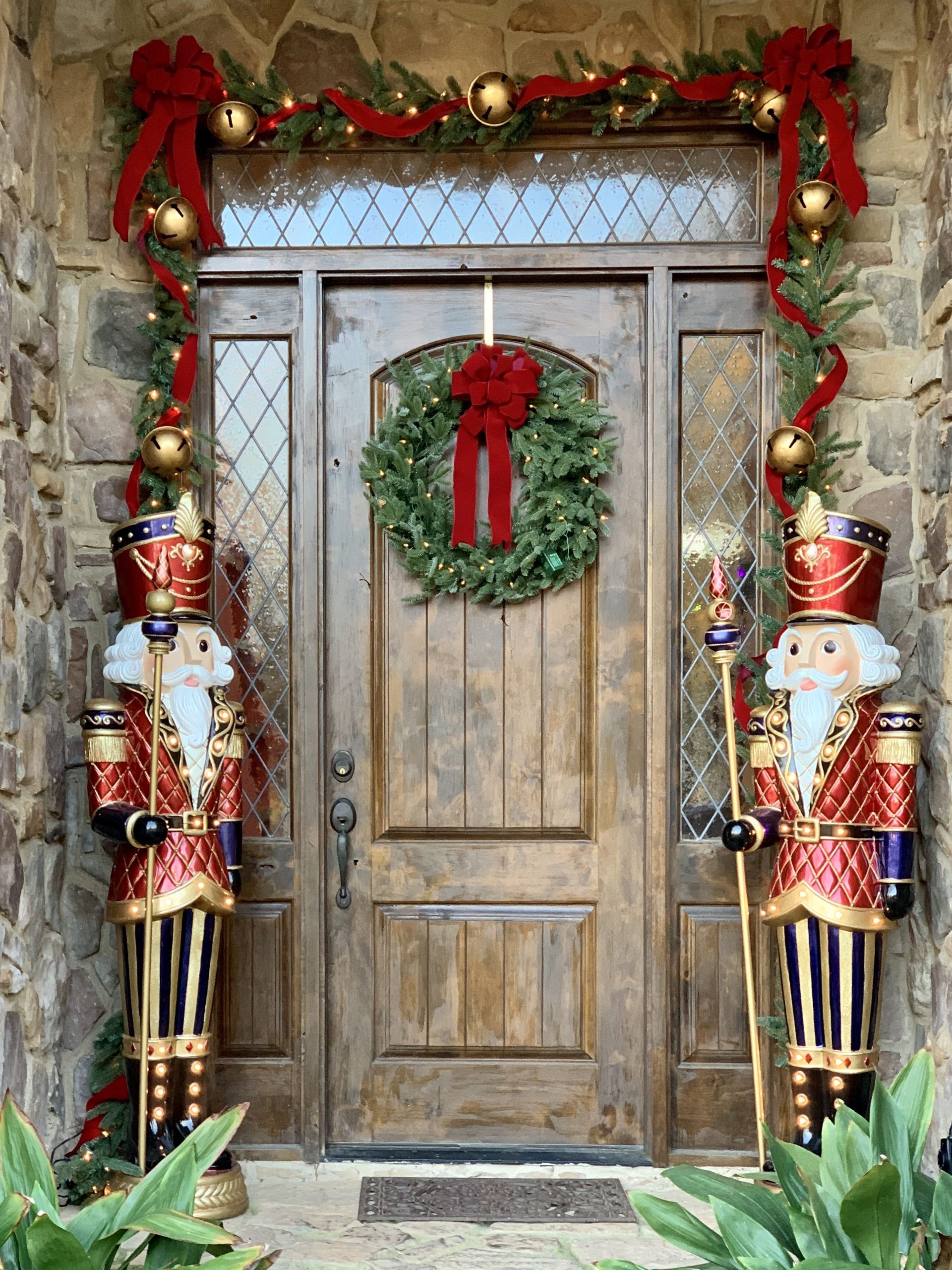 Christmas Nutcracker Soldiers on the Front Porch