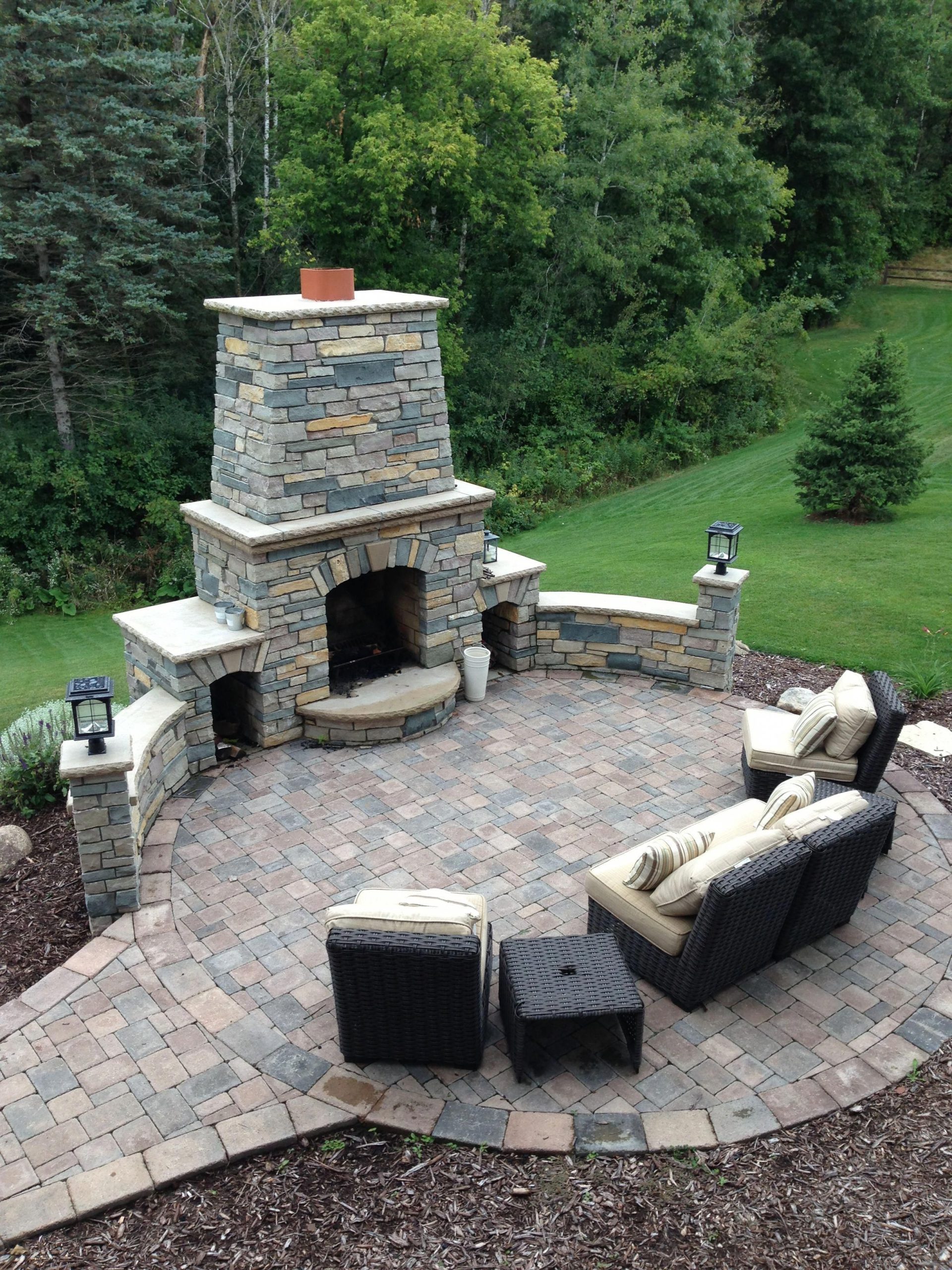 Outdoor Fireplace for Patio