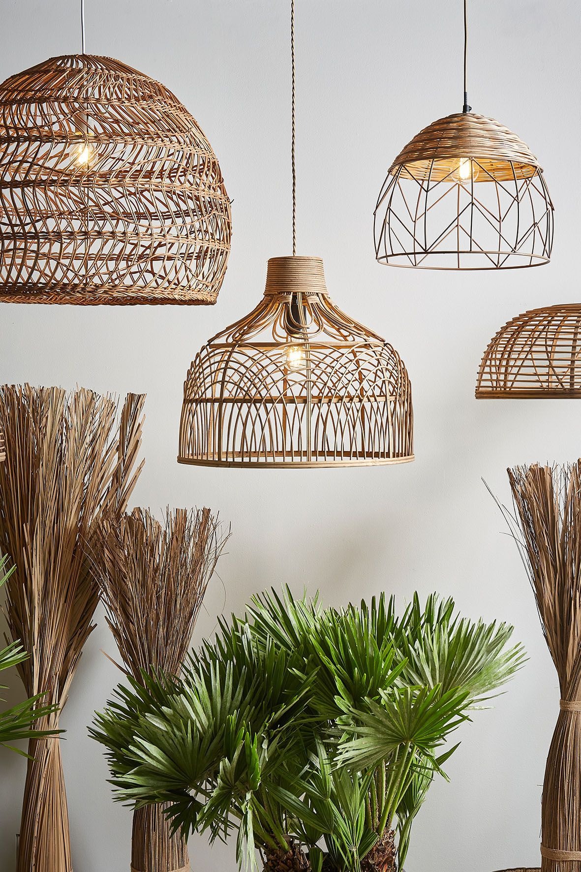Rattan is an Interesting Lampshade