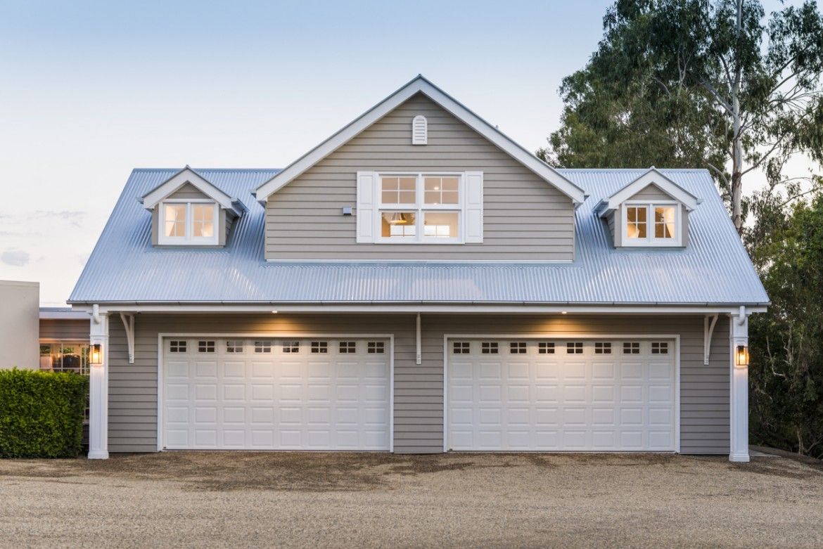 Garage with Barn Style