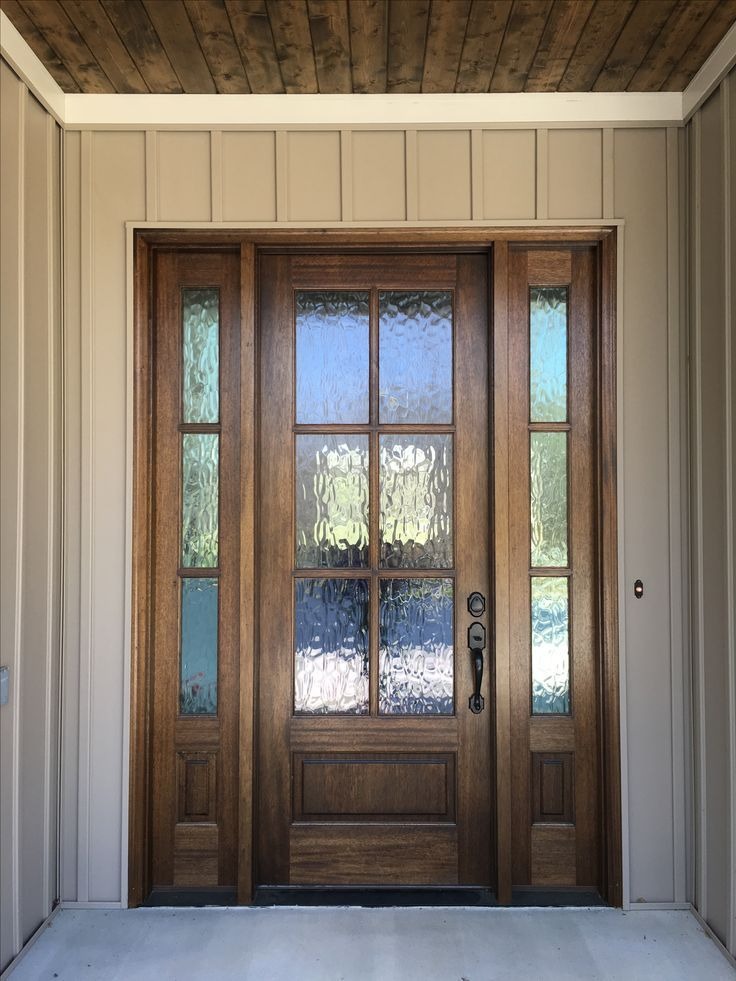 Glass and Wood Door