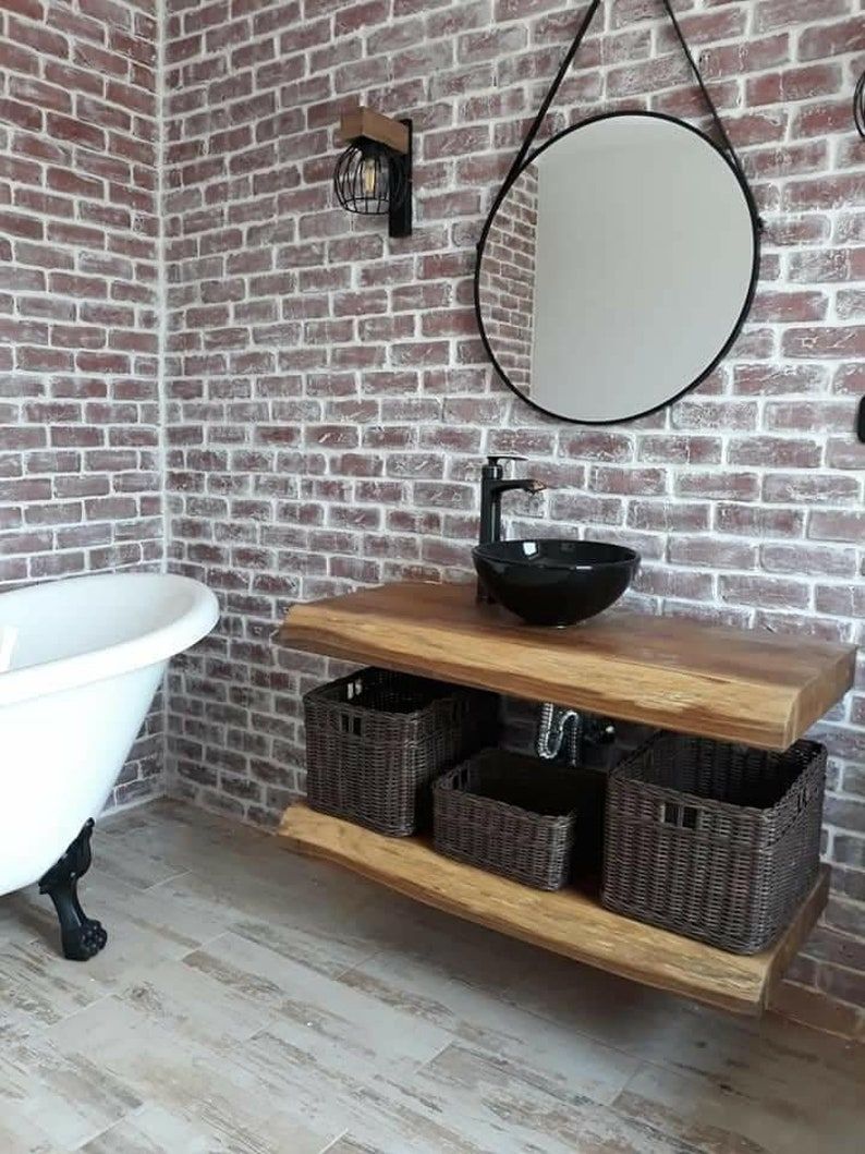 Black Porcelain Vessel Sink with Antique Style