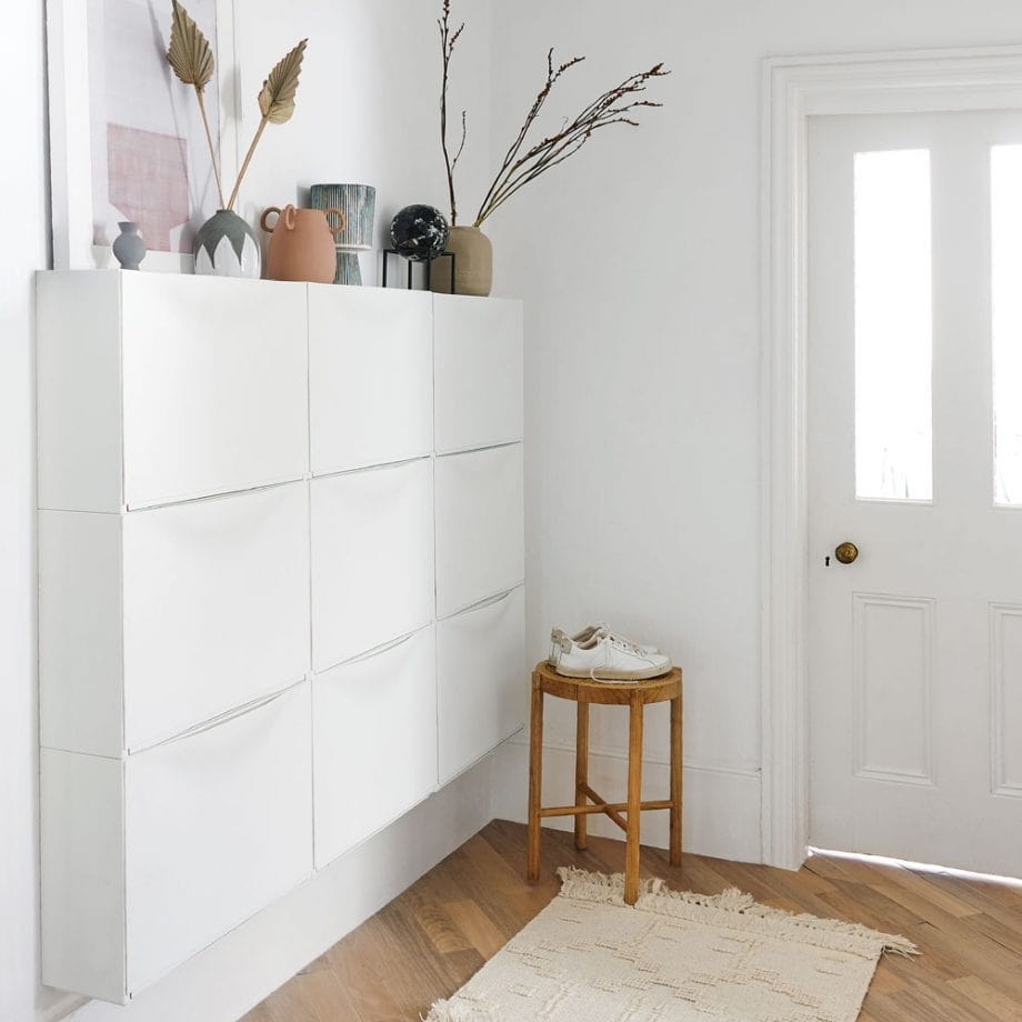 Hallway with Minimalist Shoe Storage