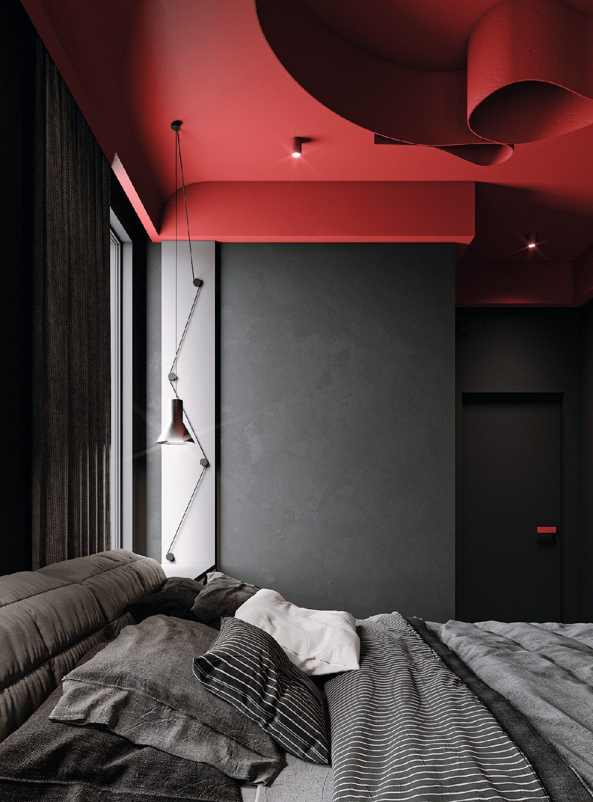 Brave Design with Red X Grey